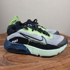 Nike Air Max 2090 Toddlers Kids Green Blue Size 12C Shoes Sneakers CU2093-101
